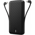 8000mAh Power Bank Charger Backup Battery Portable Built-in Cables - V28