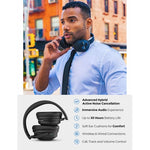 Wireless Headphones Bluetooth Earphones Headset - Black - L87