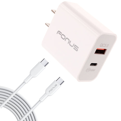 36W Fast PD Home Charger 6ft Long USB-C Cable Power Cord - ZDE41