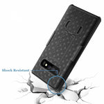Case Holster Combo Swivel Belt Clip - Dropproof - Kickstand - Black - Fonus L44