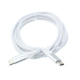 6ft USB-C to Type-C PD Cable Charger Cord - TPE - White - Fonus D74