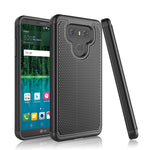 Hybrid Case Dual Layer Armor Defender Cover - Dropproof - Black - Selna L05