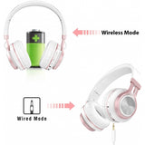 Wireless Bluetooth Headphones Foldable Headset w Mic Hands-free Earphones - ZDE50