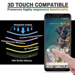 Google Pixel 2 XL - Tempered Glass Screen Protector - HD Clear - Curved - Full Cover