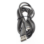 6ft USB to Lightning Cable Charger Cord - Metal - Silver - R87
