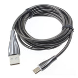 6ft USB-C Cable Charger Cord - Metal - Silver - Fonus R89