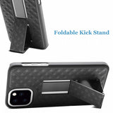 Case Holster Combo Swivel Belt Clip - Shockproof - Kickstand - Black - Fonus M27