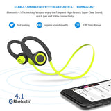 Behind the Ear Sports Wireless Earphones Sweatproof - Green - M19