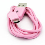 Micro USB Cable Charger Cord - TPE - Pink - Fonus P09