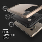 Hybrid Case Dual Layer Armor Defender Cover - Dropproof - Gold - Selna N36