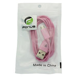 Micro USB Cable Charger Cord - TPE - Pink - Fonus P09