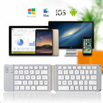 Bluetooth Keyboard Wireless Folding Rechargeable Portable - V26
