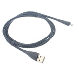 3ft Lightning to USB Cable Charger Cord - Metal - Black - L61