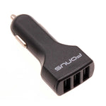 36W 4.8A 3-Port USB Car Charger - Smart Detect - Fonus K62