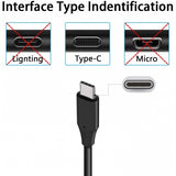 3ft PD USB-C Cable Type-C Fast Charger Power Wire USB - ZDE36