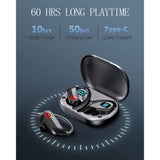 TWS Earphones Wireless Earhook Headphones Earbuds True Stereo Headset - ZDY46