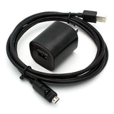 2.4A Home Wall Charger 6ft Cable - LED Light - Micro USB - Fonus M44