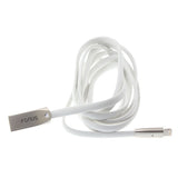 6ft USB to Lightning Cable - Zinc Alloy - Flat - White - S77