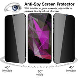 Privacy Screen Protector Tempered Glass Curved Anti-Spy Anti-Peep 3D Edge - ZDG28