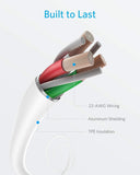 3ft, 6ft and 10ft Long USB-C Cable Fast Charge TYPE-C Cord Power Wire Sync High Speed - ZDY79