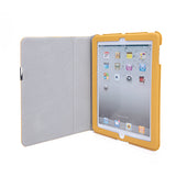 Yellow PU Leather Slim Portfolio Case