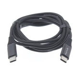 10ft USB-C to Type-C PD Cable Charger Cord - Braided - Black - Fonus R22