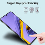 Belt Clip Case and Screen Protector Swivel Holster Tempered Glass Kickstand 9H Hardness (Fingerprint Unlock) - ZDK24+Y96