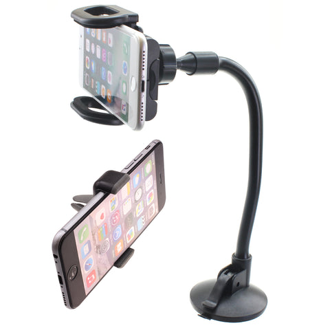 2-in-1 Car Mount Phone Holder for Windshield and Air Vent - Fonus R43