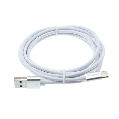 6ft USB-C Cable Charger Cord - TPE - White - Fonus J65