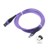 10ft USB-C Cable Charger Cord - Braided - Purple - Fonus R92