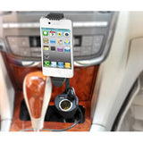 Car Mount for Lighter DC Charger - Micro-USB - Dual USB Port and Extra Socket - Fonus J56