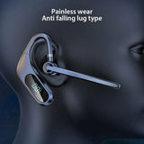 Wireless Earphone Ear-hook Headphone Boom Mic Handsfree Single Headset - ZDY47