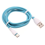4ft USB-C Cable Blue Charger Cord Power Wire Type-C - ZDE13