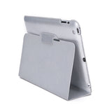 Silver PU Leather Slim Flip Case
