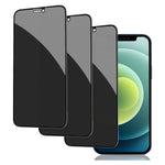 3 Pack Privacy Screen Protector. Tempered Glass Curved Anti-Spy Anti-Peep 3D Edge - ZD3G28