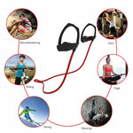 Behind the Ear Sports Wireless Earphones - Black / Red - M92