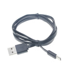 3ft Micro USB Cable Charger Cord - Flat - Black - Fonus B31