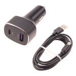 36W PD Fast Car Charger USB Cable Long Cord USB-C Port Power Adapter Wire - ZDY31