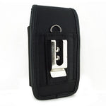 Case Belt Clip Canvas Rugged Holster - Vertical Cover - LCASE42 - Black - D25