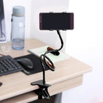 Gooseneck Clip Phone Holder Desk Bed Stand - L62