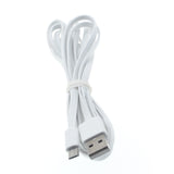 6ft Micro USB Cable Charger Cord - Flat - White - Fonus G42