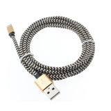 6ft USB to Lightning Cable - Braided - Gold - B33