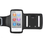 iPod Nano 7th Gen Sports Armband Gym Running Band - Black - Fonus F08