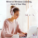Wireless Headphones Foldable Headset w Mic Hands-free Earphones - ZDCM1