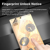 3 Pack Privacy Screen Protector TPU Film Fingerprint Works Anti-Peep Anti-Spy 3D Edge - ZD3Z28