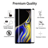 Samsung Galaxy Note 9 - Tempered Glass Screen Protector - HD Clear - 5D Curved - Full Cover