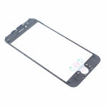 Outer Front Glass Lens Replacement with Bezel Frame for iPhone 6S - Black - L50