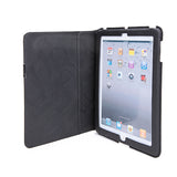 Black PU Leather Slim Portfolio Case