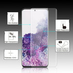Samsung Galaxy S20 Ultra - Tempered Glass Screen Protector - 3D Curved - Full Cover - Fingerprint Unlock