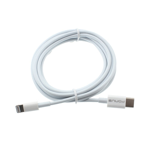 6ft USB-C to Lightning Cable Charger Cord - White - R28